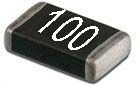 smd resistor code 100