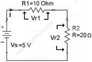 Voltage drop across Resistor
