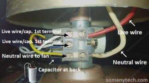 fan capacitor connection