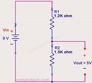 Circuit To Convert 9v To 5v