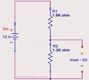 12v to 5v converter circuit using resistor