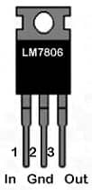 LM7806 linear regulator voltage reducer