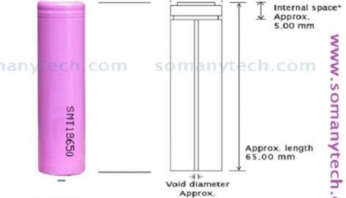 18650 battery specification size length diameter