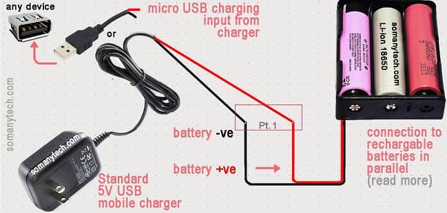 18650 battery how to charge directly diy without charger