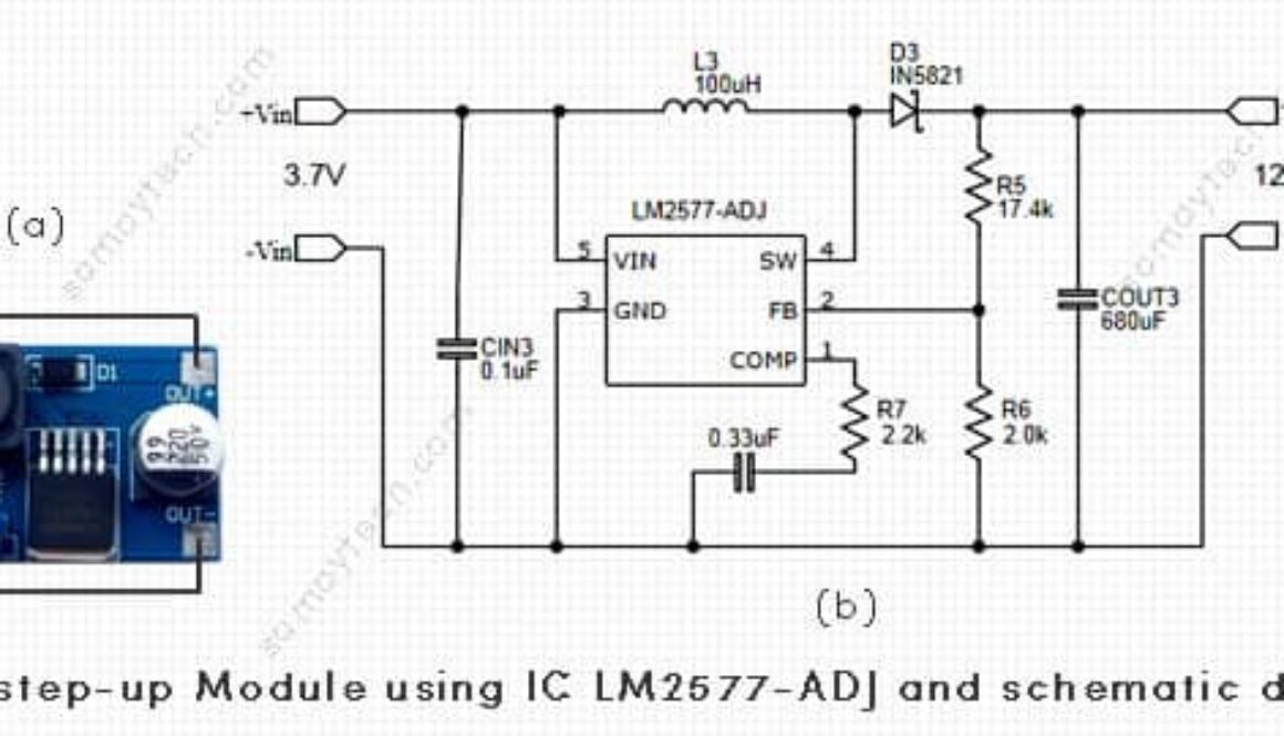3.7v to 12v Boost Converter Circuit with IV LM2577