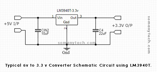 5v to 3.3 v converter using LM3940