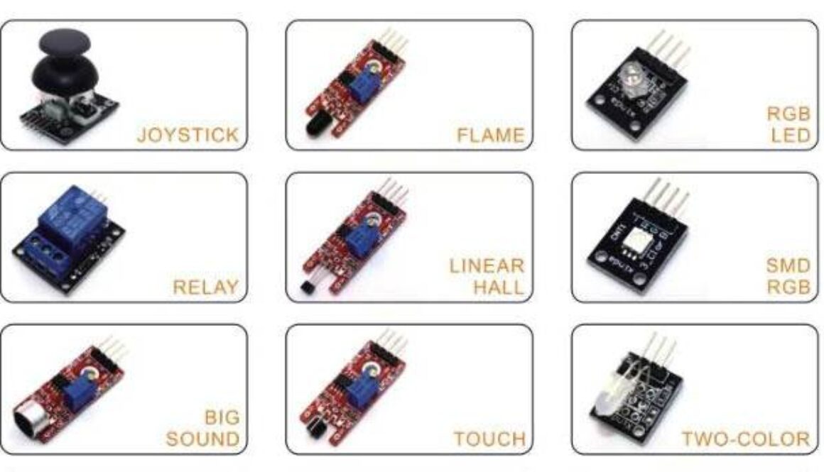 Arduino sensor kit sensor list components list