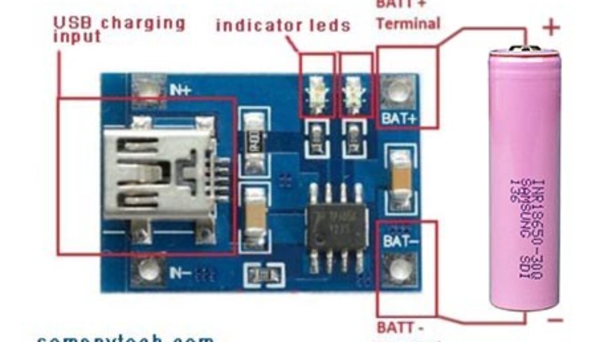 Simple 18650 battery charger circuit- Charge controller with Auto cut-off -  SM Tech