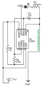 7+ simple Blinking LED Circuit Diagram - SM Tech