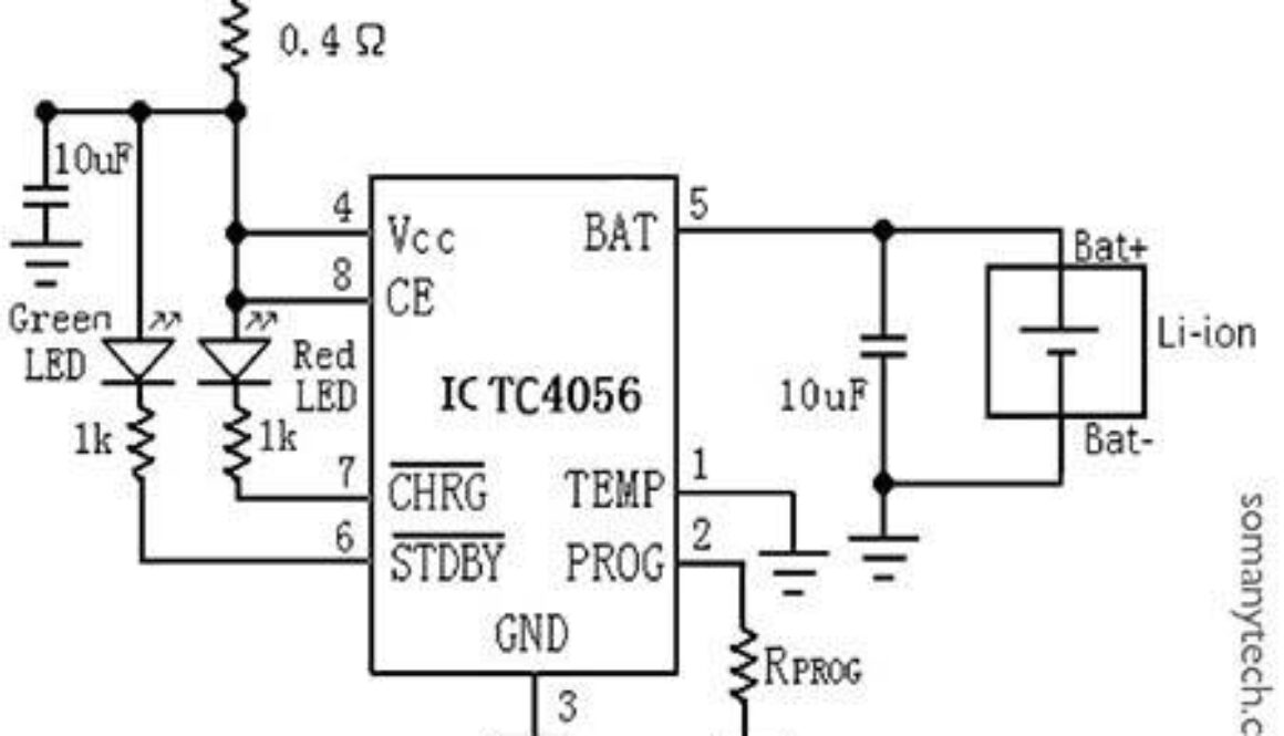 tc4056 schematic circuit diagram