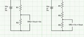Online Voltage Divider Calculator- 3 Resistors & 2 Resistors