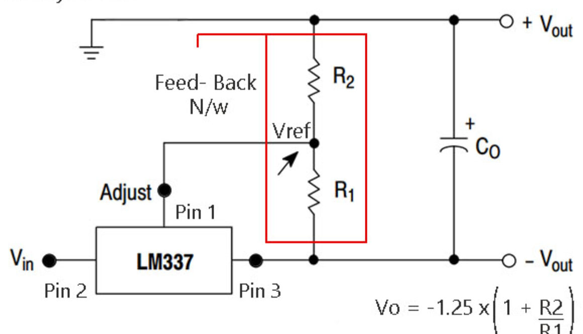 lm337 calculator series resistor calculation