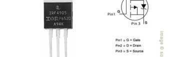 IRF4905, mosfet, pin-out, symbol, n-channel, transistor